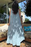 Gabriella Tie Shoulder Dress Wedgewood Blue